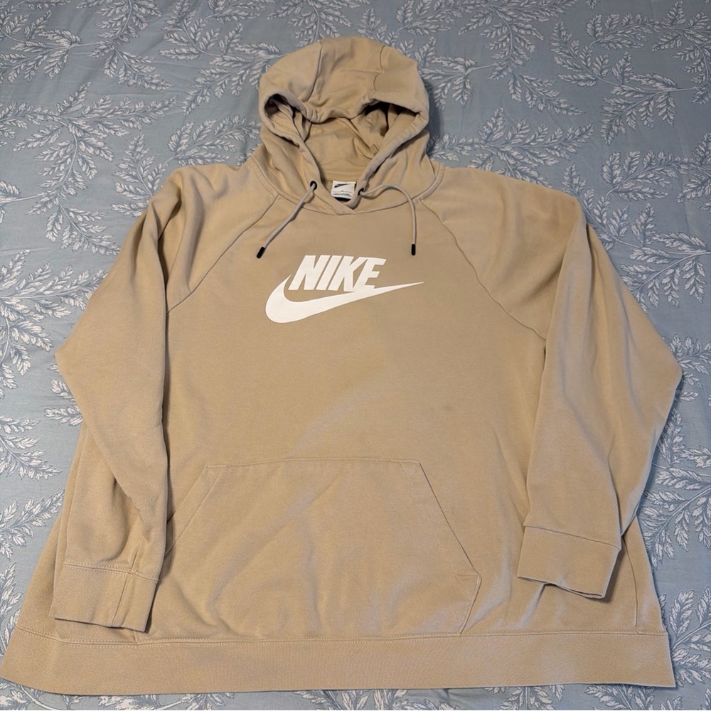 Nike Women's Hoodie Pullover Sz 1X Center Swoosh Boxy Sweatshirt